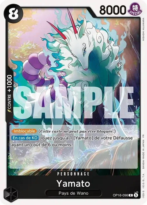 Carte One Piece française OP16-096 Yamato