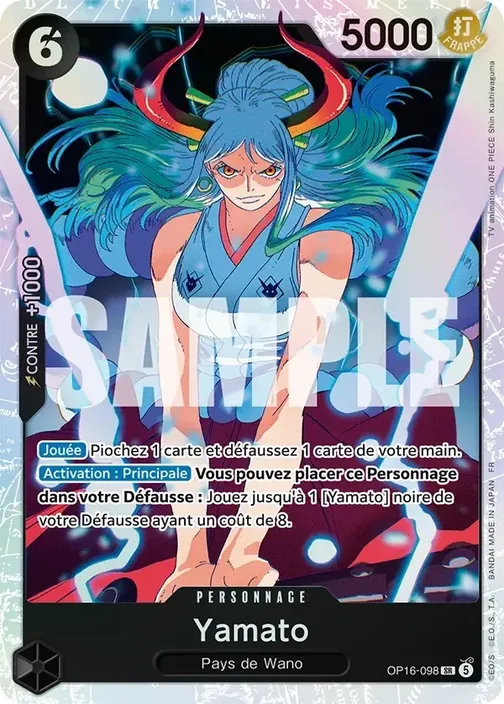 Carte One Piece française OP16-098 Yamato