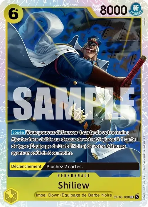 Carte One Piece française OP16-108 Shiliew