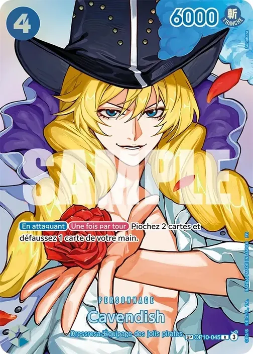 Carte One Piece française OP10-045 Cavendish