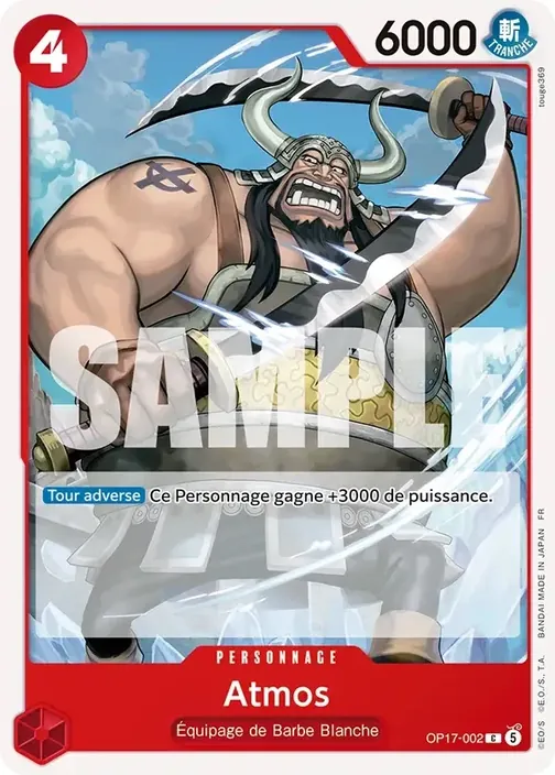Carte One Piece française OP17-002 Atmos