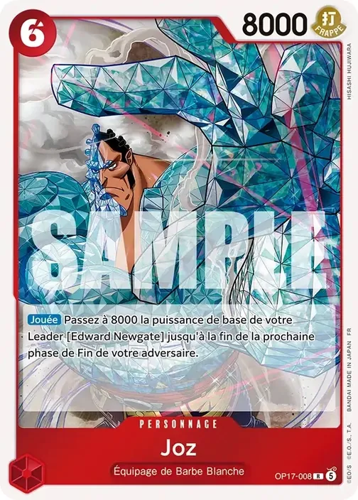 Carte One Piece française OP17-008 Joz