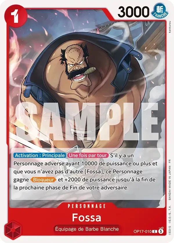 Carte One Piece française Fossa OP17-010 C