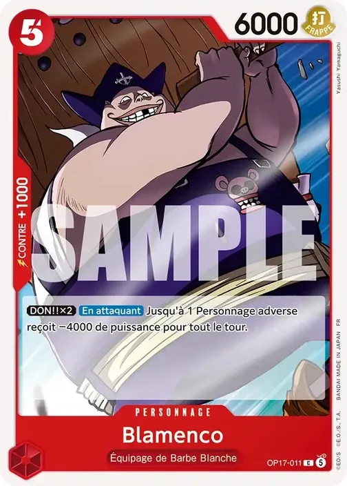 Carte One Piece française OP17-011 Blamenco