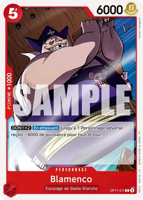 Carte One Piece française Blamenco OP17-011 C