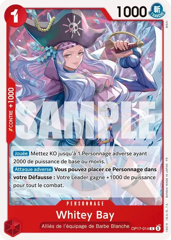 Carte One Piece française Whitey Bay OP17-014 C