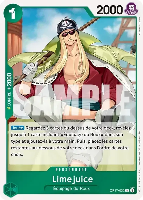 Carte One Piece française OP17-032 Limejuice