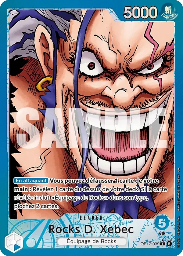 Carte One Piece française Rocks D. Xebec OP17-039 L