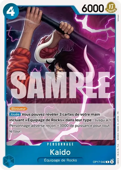 Carte One Piece française OP17-042 Kaido