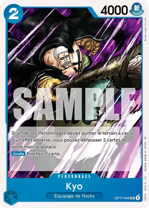 Carte One Piece française Kyo OP17-045 UC