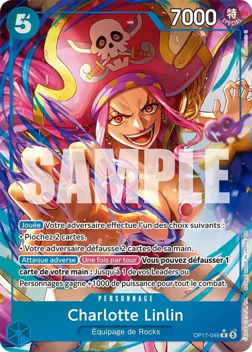 Carte One Piece française OP17-049 Charlotte Linlin (version 2)