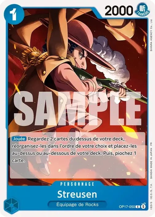 Carte One Piece française OP17-050 Streusen