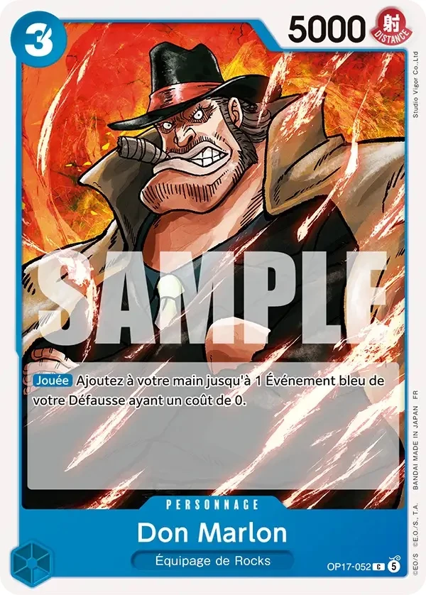Carte One Piece française Don Marlon OP17-052 C