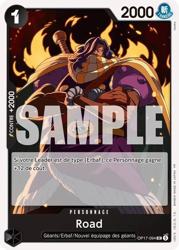 Carte One Piece française Road OP17-094 UC