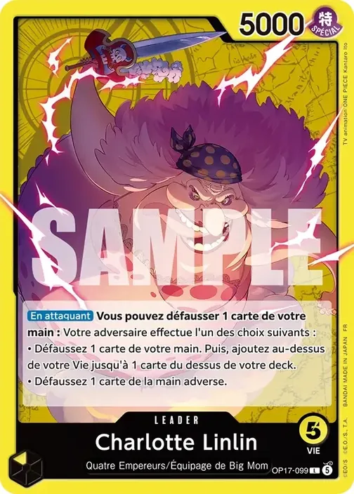 Carte One Piece française OP17-099 Charlotte Linlin