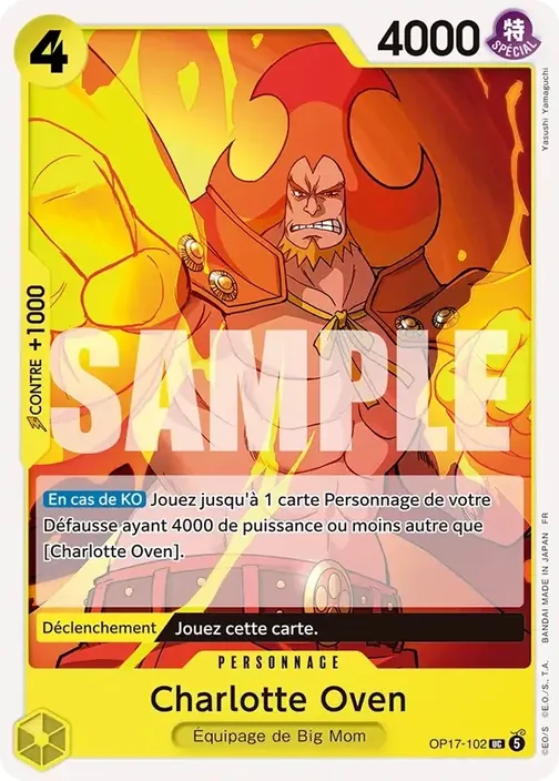 Carte One Piece française OP17-102 Charlotte Oven