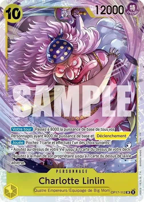 Carte One Piece française OP17-112 Charlotte Linlin