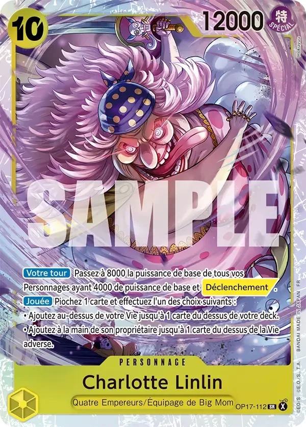 Carte One Piece française Charlotte Linlin OP17-112 SR