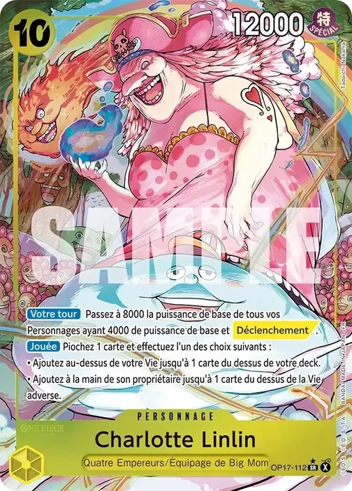 Carte One Piece française OP17-112 Charlotte Linlin (version 2)