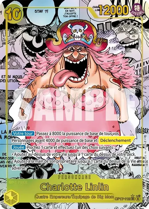 Carte One Piece française OP17-112 Charlotte Linlin (version 3)