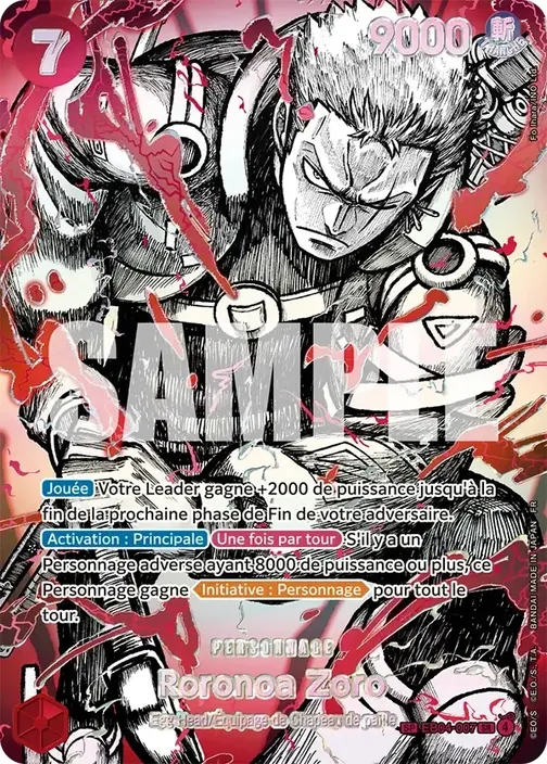 Carte One Piece française EB04-007 Roronoa Zoro