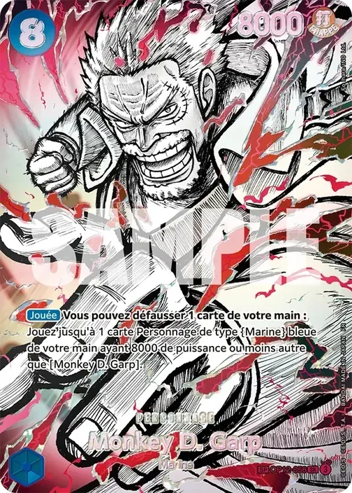 Carte One Piece française OP12-056 Monkey D. Garp