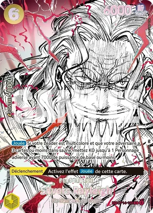 Carte One Piece française OP14-108 Silvers Rayleigh