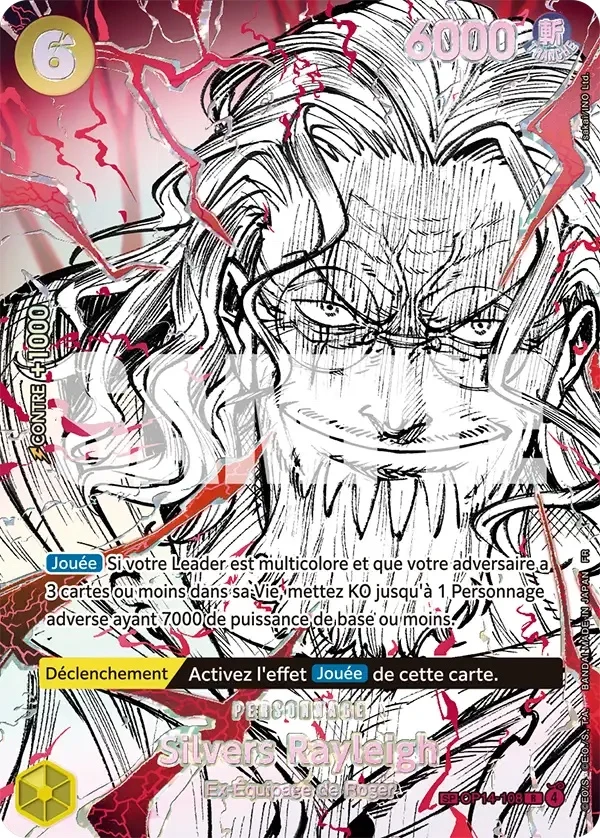 Carte One Piece française Silvers Rayleigh OP14-108 SP