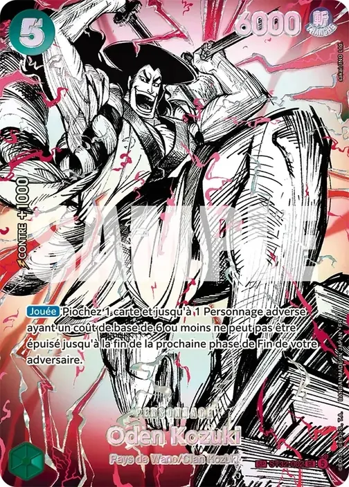 Carte One Piece française ST32-002 Oden Kozuki