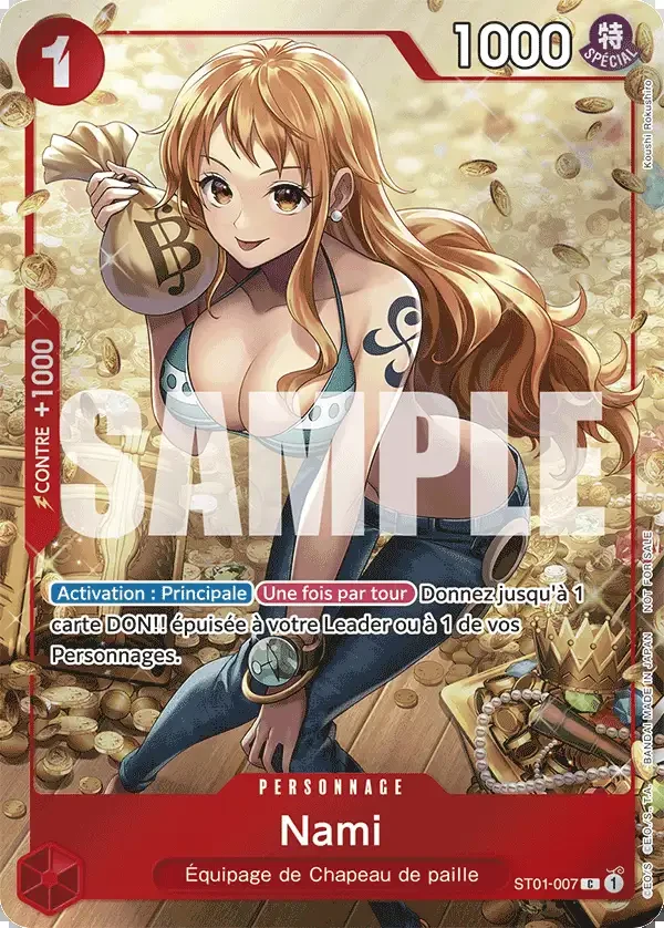 Carte One Piece française Nami ST01-007 C