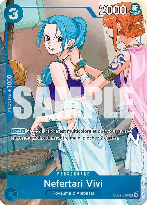 Carte One Piece française EB02-026 Nefertari Vivi