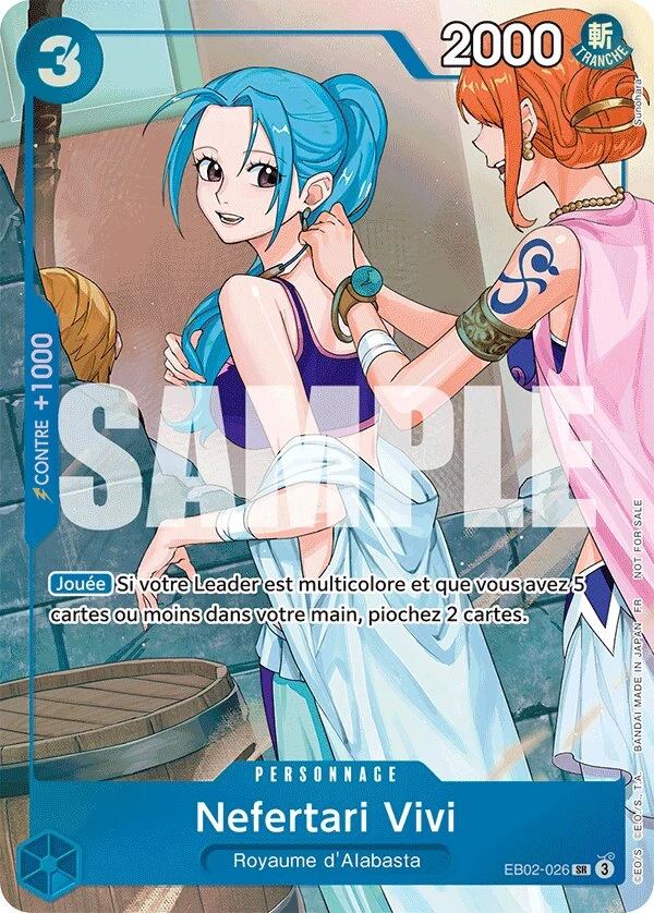 Carte One Piece française Nefertari Vivi EB02-026 SR