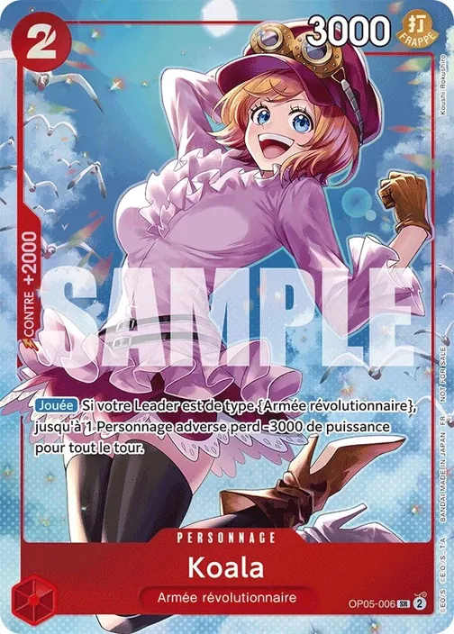Carte One Piece française OP05-006 Koala