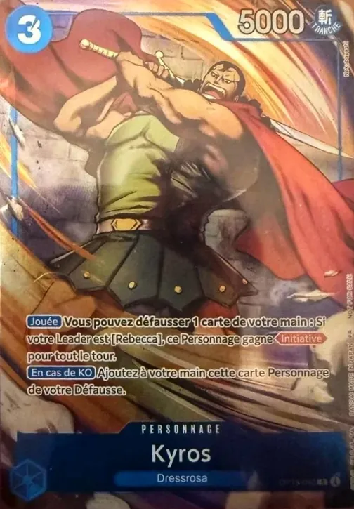 Carte One Piece française OP15-042 Kyros