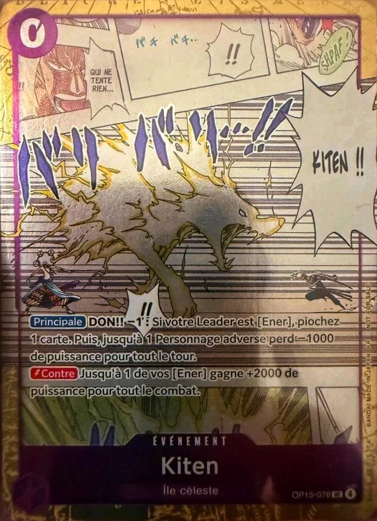Carte One Piece française Kiten OP15-076 UC