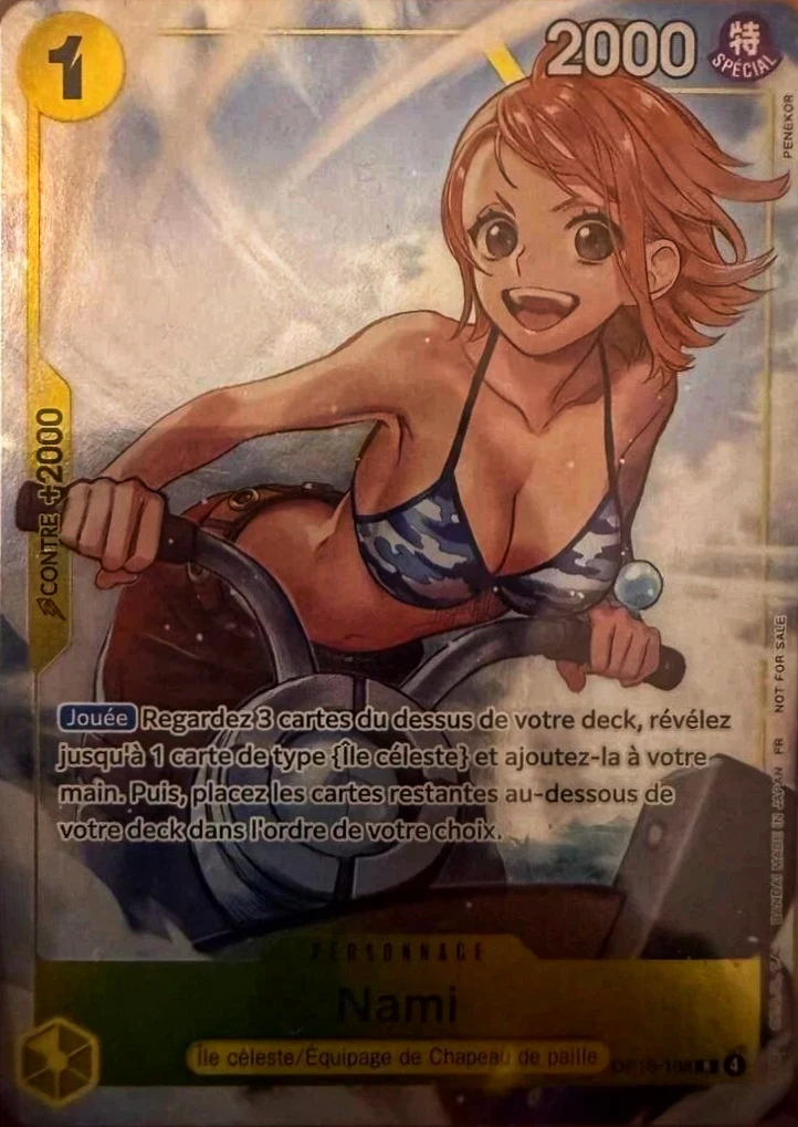 Carte One Piece française Nami OP15-108 R