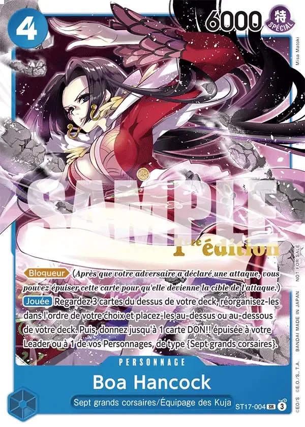 Carte One Piece française Boa Hancock ST17-004 SR
