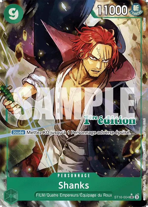 Carte One Piece française Shanks ST16-004 SR