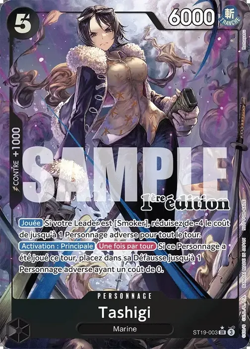Carte One Piece française ST19-003 Tashigi (version 3)