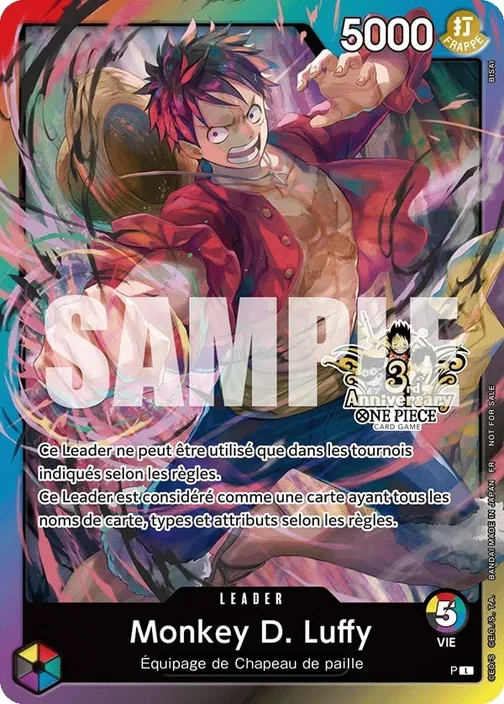 Carte One Piece française Monkey D. Luffy