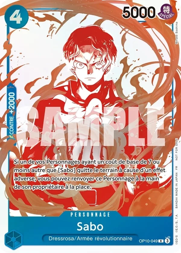 Carte One Piece française Sabo OP10-049 R