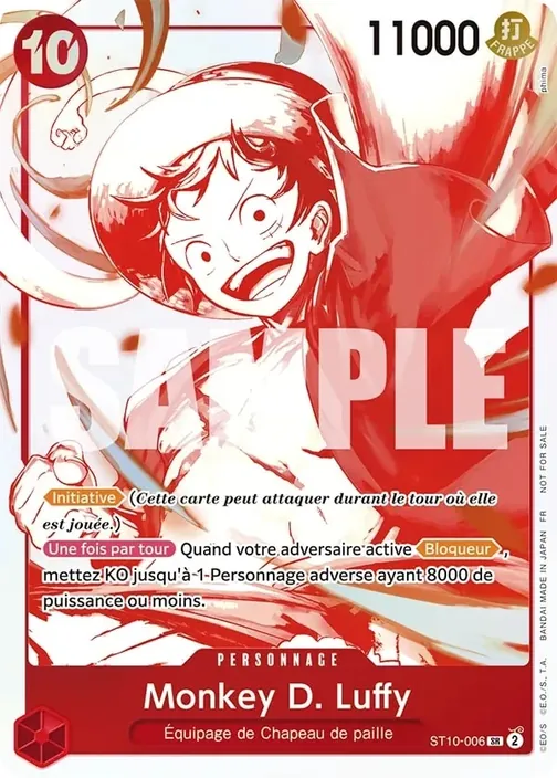 Carte One Piece française ST10-006 Monkey D. Luffy