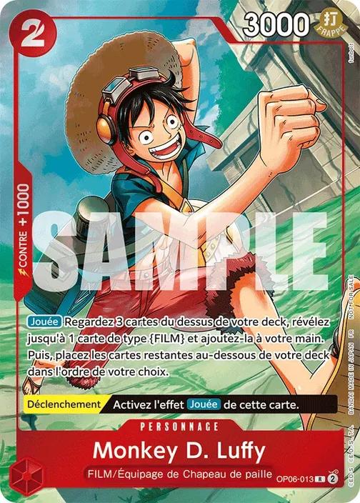 Carte One Piece française OP06-013 Monkey D. Luffy
