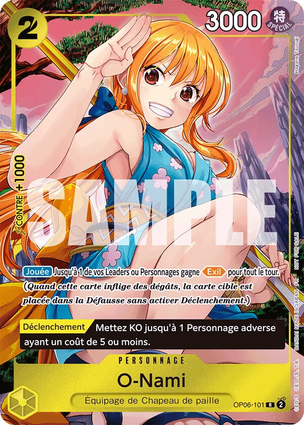 Carte One Piece française O-Nami OP06-101 R