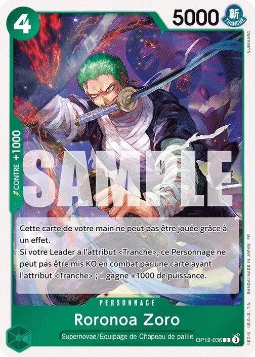 Roronoa Zoro OP12-036