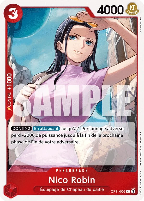 Carte One Piece française Nico Robin OP11-009 C