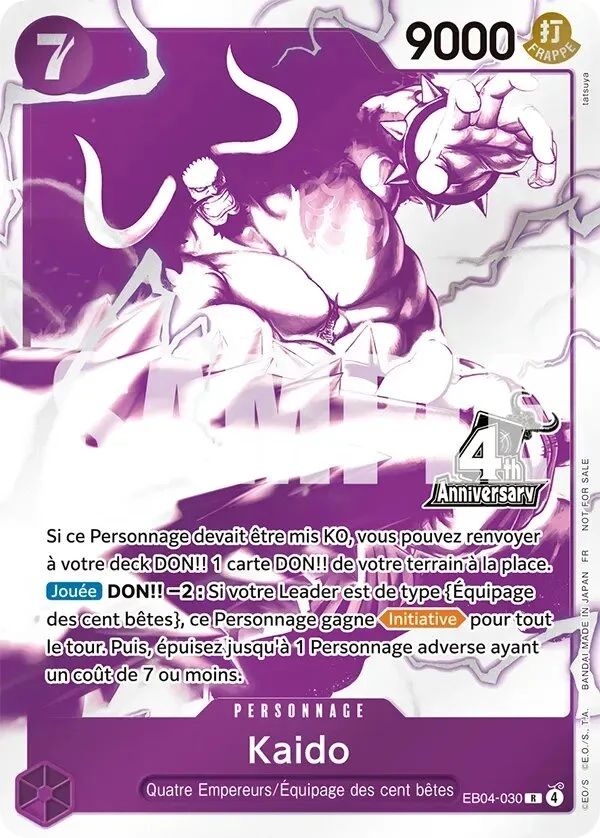 Carte One Piece française Kaido EB04-030 R