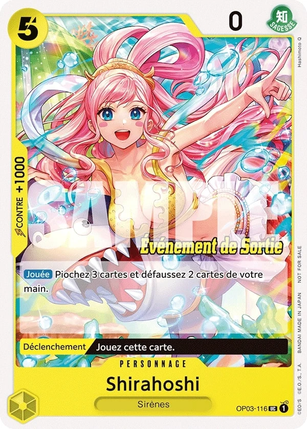Carte One Piece française Shirahoshi OP03-116 UC
