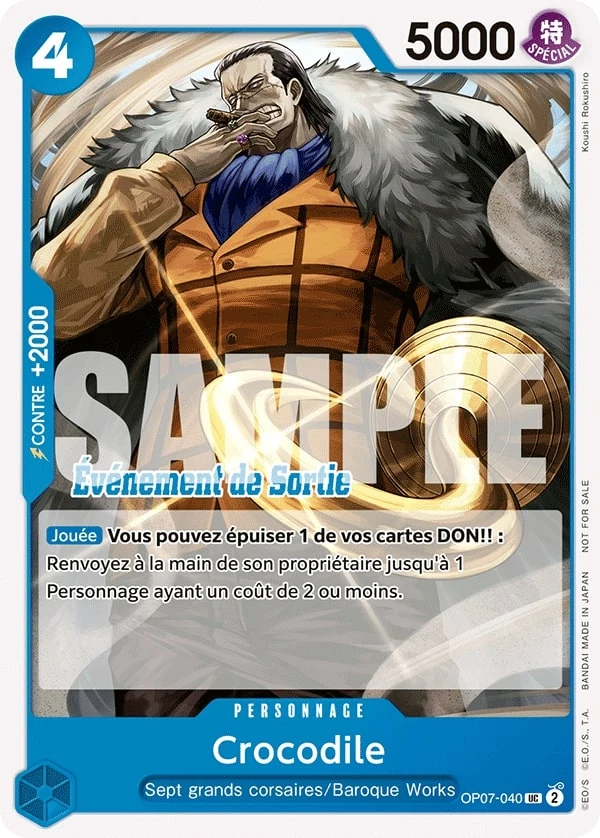 Carte One Piece française Crocodile OP07-040 UC
