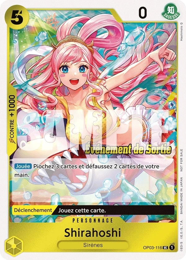 Carte One Piece française Shirahoshi OP03-116 UC